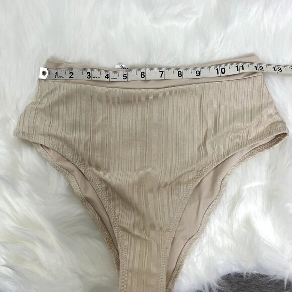 Tavik Pernille Slinky Rib High Waist Moderate Coverage Bikini Bottom Womens Larg - Picture 8 of 10